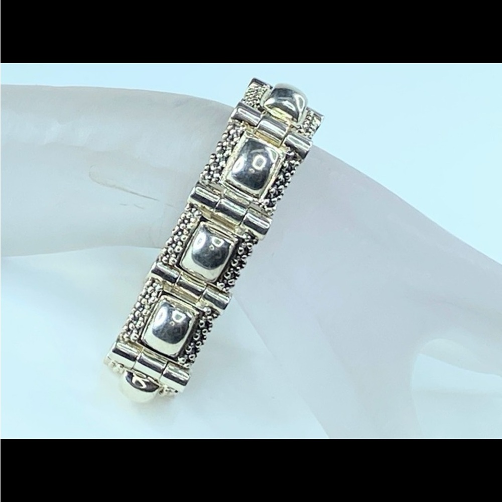 Michael Dawkins Silver Beaded Bracelet